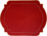 Jogo americano retangular Classic Vermelho e Dourado